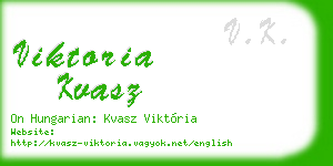 viktoria kvasz business card