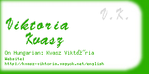 viktoria kvasz business card